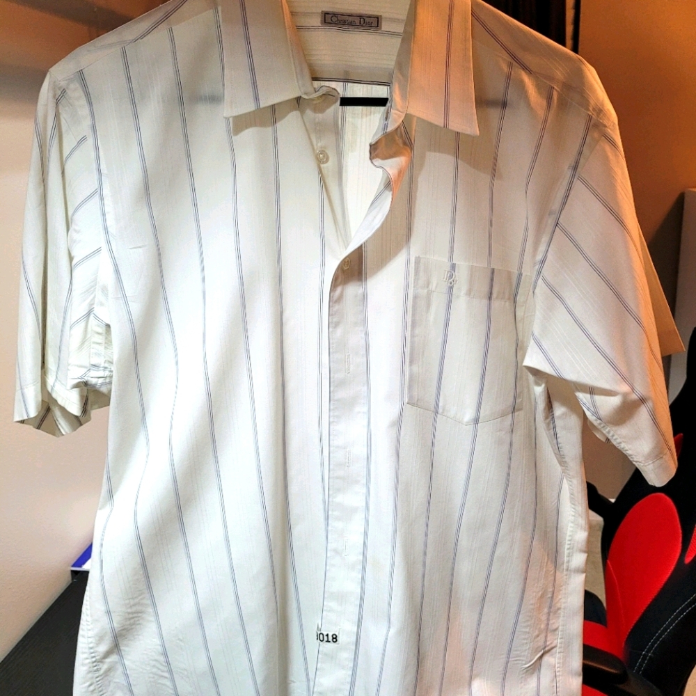 Christian Dior striped dress shirt